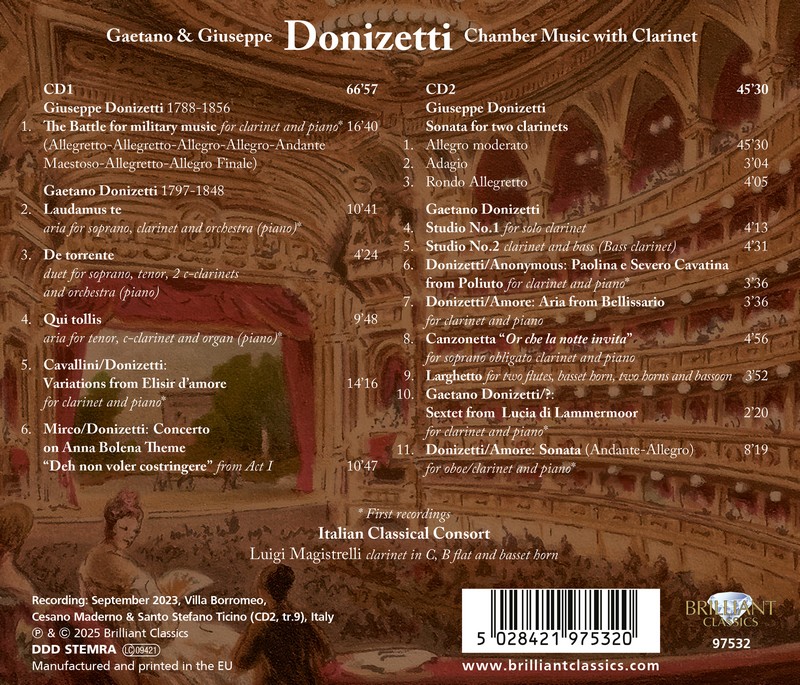 Gaetano & Giuseppe Donizetti: Chamber Music with Clarinet (2CD)