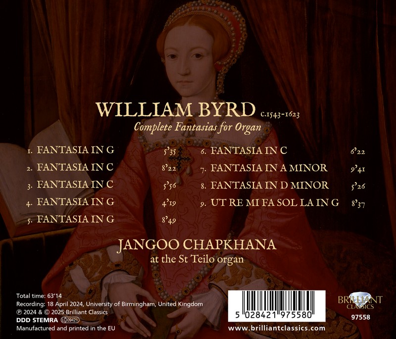 Byrd: Complete Fantasias for Organ (CD)