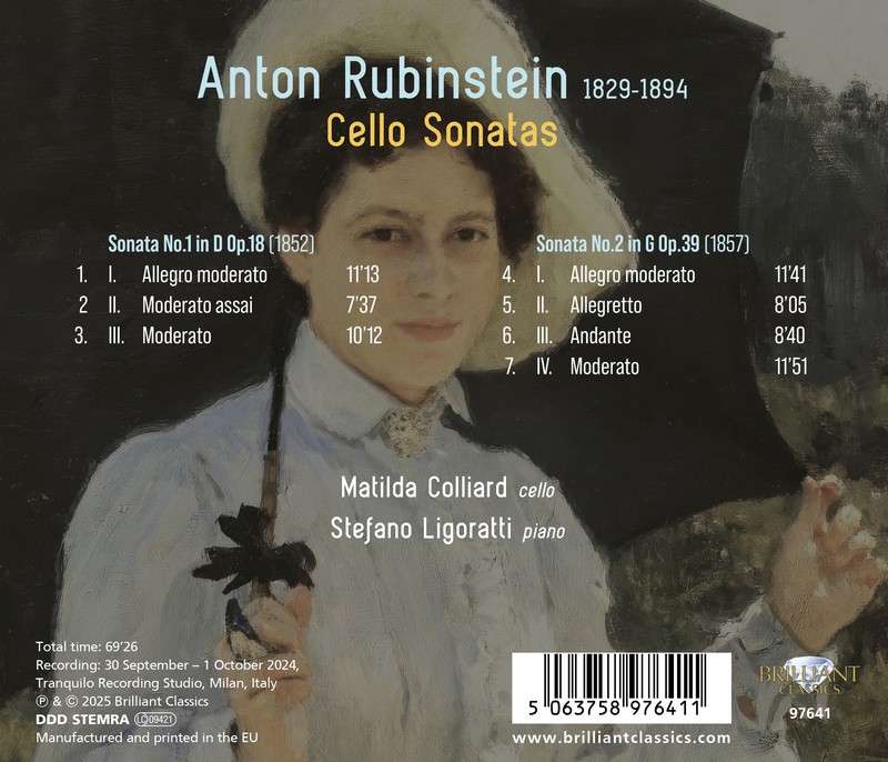 Rubinstein: Cello Sonatas (CD)