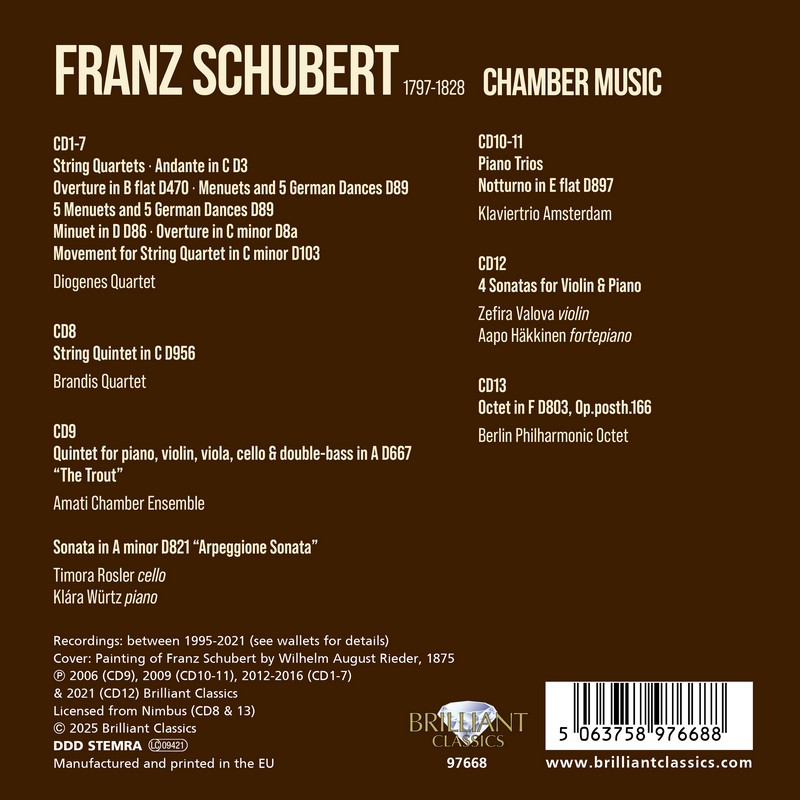 Schubert: Chamber Music (13CD)
