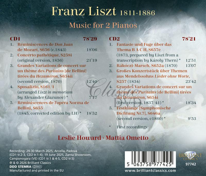Liszt: Music for 2 Pianos (2CD)