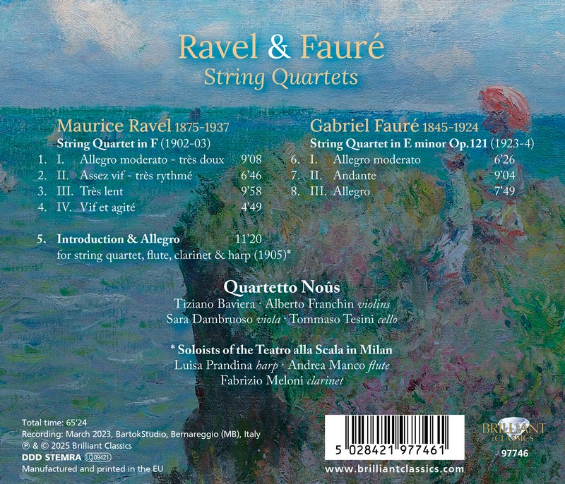 Ravel & Fauré: String Quartets (CD)