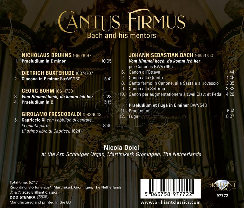 Cantus Firmus: Bach and his Mentors (CD)