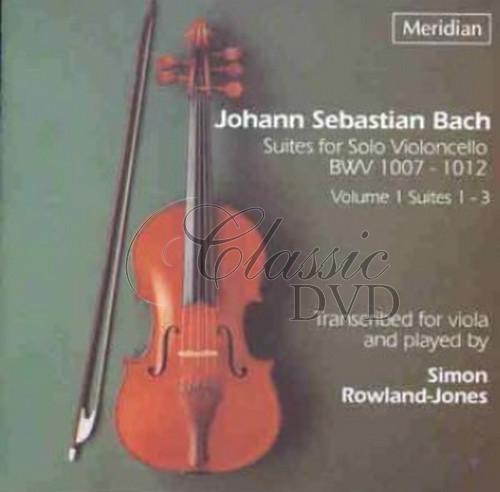 BACH,J.S.: Suites For Solo Violoncello Vol.1 (CD)