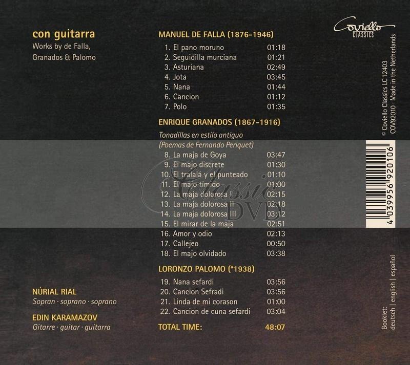 Con Guitarra: Works by de Falla, Granados & Palomo (CD)