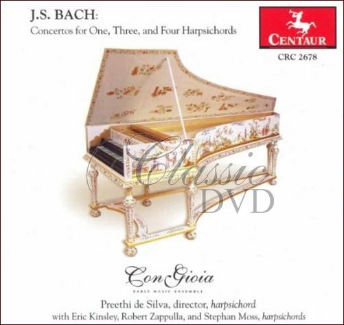 BACH,J.S.: Concertos for One, Three, and Four Harpsichords (CD)