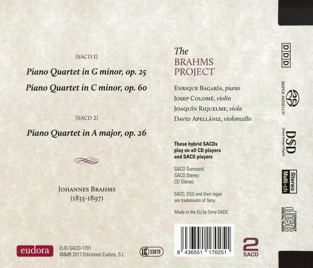 BRAHMS The Complete Piano Quartets (2SACD)