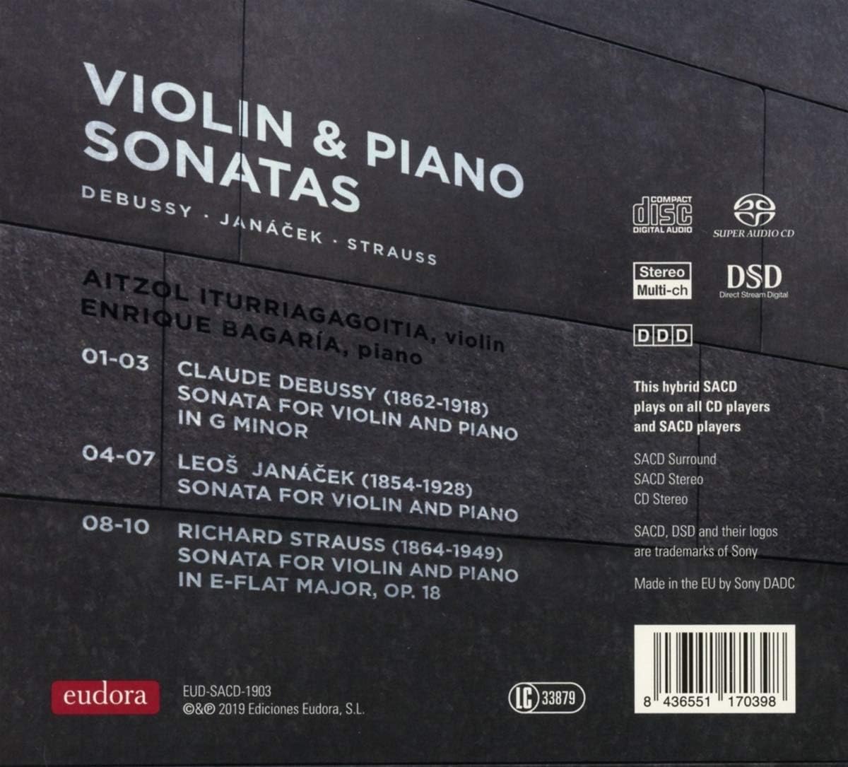 Aitzol Iturriagagoitia & Enrique Bagaria - Violin & Piano Sonatas (SACD)