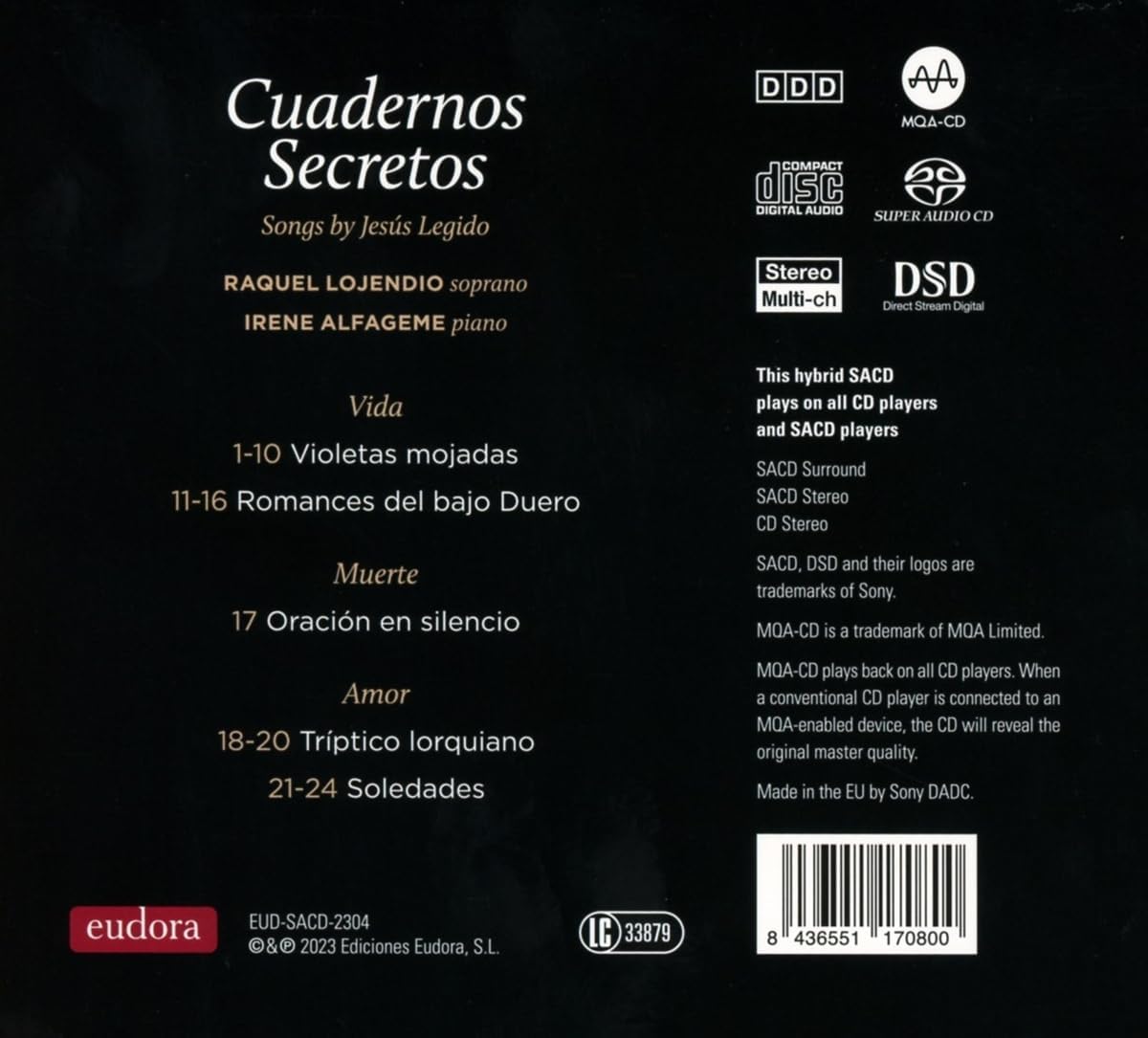 Jesus Legido: Cuadernos Secretos (SACD)
