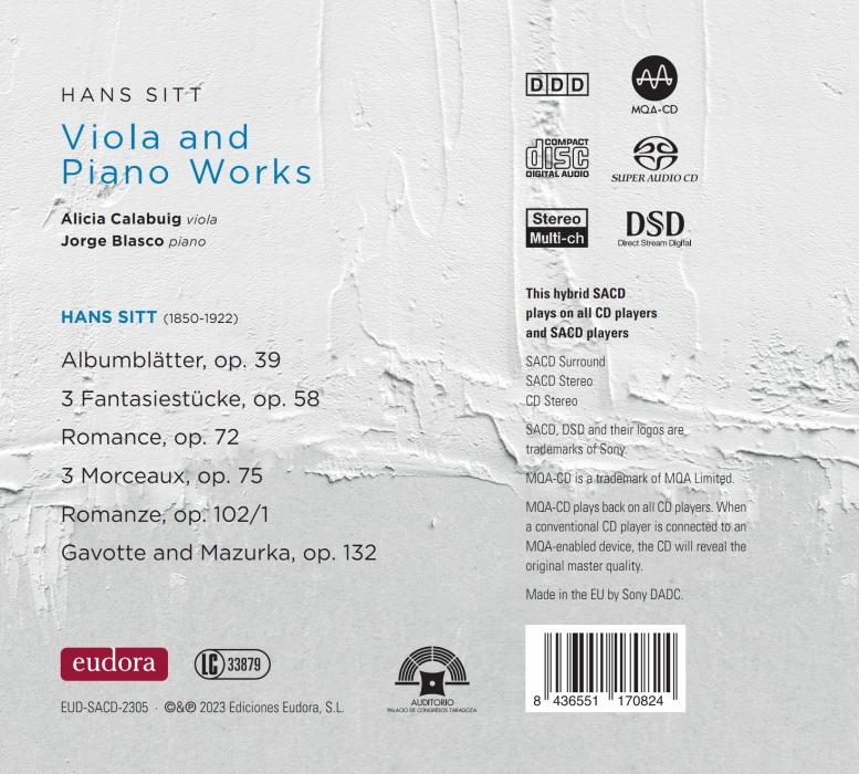 Hans Sitt - Viola and Piano Works (SACD)