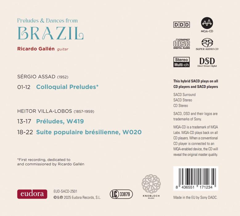  Assad, Villa-Lobos: Guitar Preludes and Dances from Brazil (SACD)
