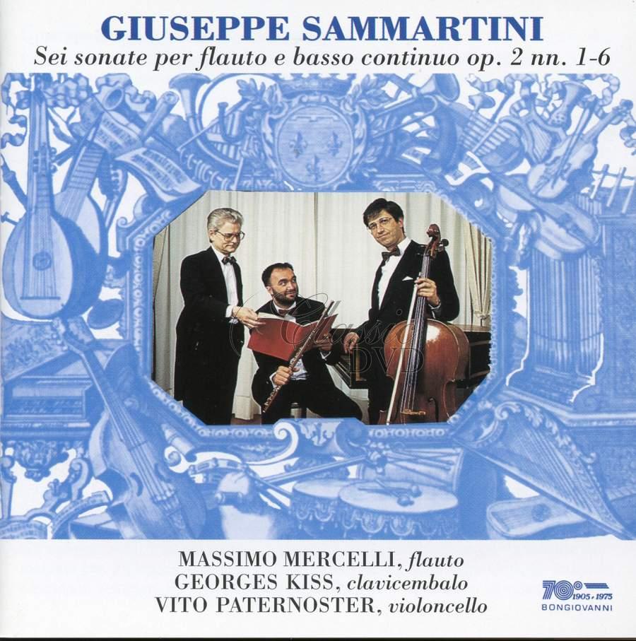 SAMMARTINI - Sei Sonateper Flauto E Basso 1-6 (CD)