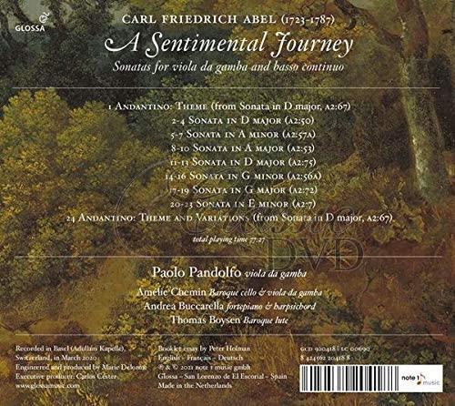 Karl Friedrich Abel: A Sentimental Journey. Paolo Pandolfo (CD)
