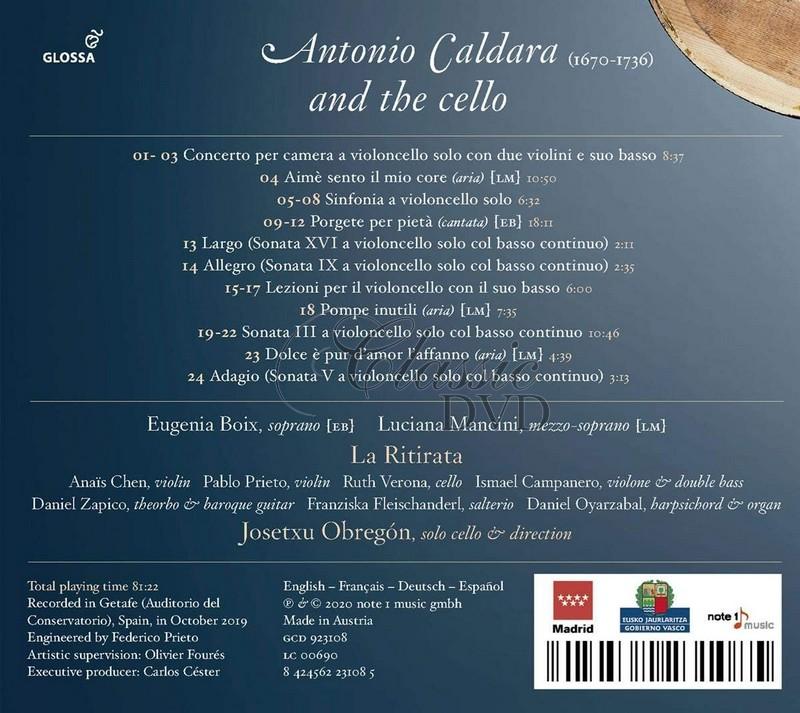 Antonio Caldara And The Cello. Josetxu Obregon (CD)