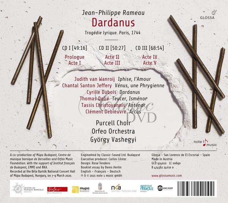 Rameau: Dardanus, Tragédie Lyrique (Paris, 1744) – Judith van Wanroij (3CD)