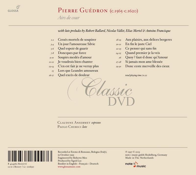 Guedron : Airs De Cour (CD)