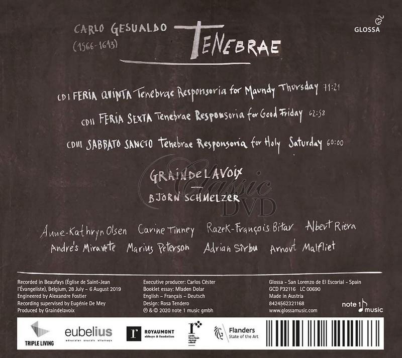 Carlo Gesualdo: Tenebrae – Graindelavoix (3CD)