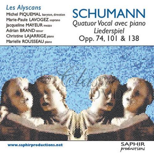 SCHUMANN,R.: Quatuor Vocal avec piano, Liederspiel, Opp.74, 101 & 138 (CD)