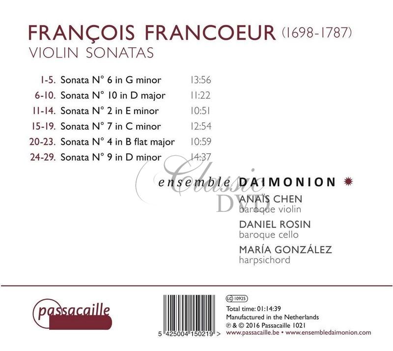 Francoeur: Violin Sonatas (CD)