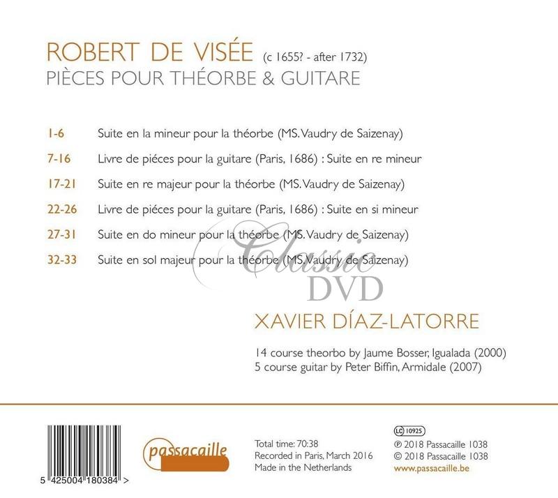 Visee: Pieces pour le theorbe & la guitare (CD)