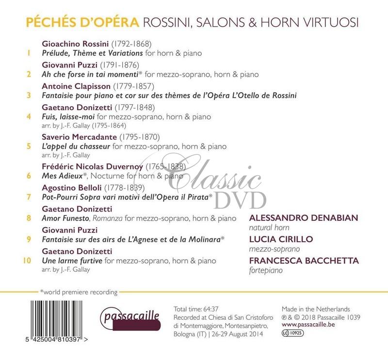 Rossini, Donizetti, Puzzi: Peches D'Opera (CD)