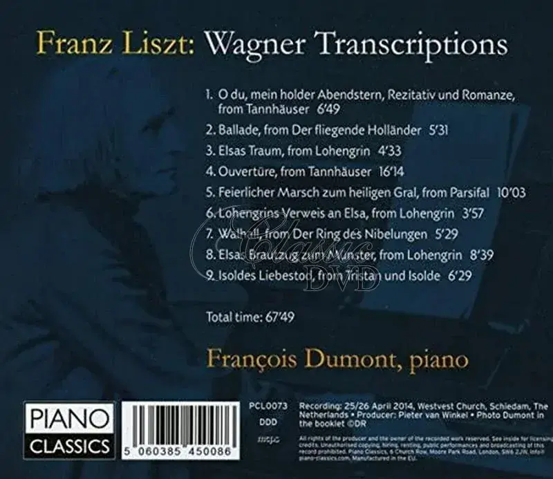 Liszt: Wagner Transcriptions. François Dumont (CD)