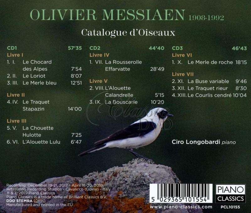 Messiaen: Catalogue d'Oiseaux. Ciro Longobardi (3CD)