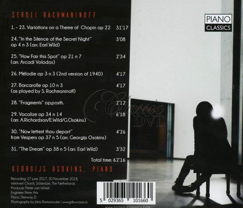 Rachmaninov: Chopin Variations, Song Transcriptions (CD)