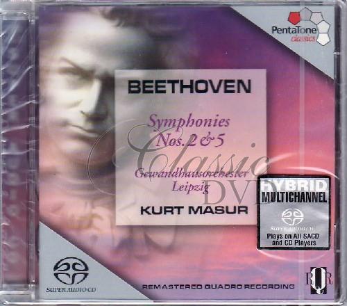 BEETHOVEN,L.V.: Symfonie 2 & 5 (Masur) (SACD)