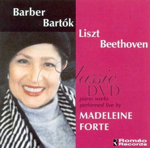 Madeleine Forte: Barber • Bartók • Liszt • Beethoven - Piano works (CD)