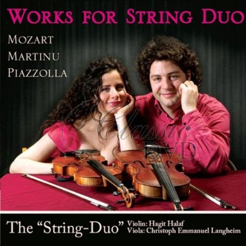 MOZART, MARTINŮ, PIAZZOLLA: Works for String Duo (CD)