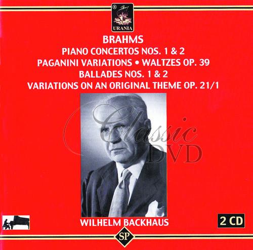 Brahms: Piano Concertos 1 & 2, Paganini Variations, Ballades 1 & 2, Variations Op.21 (2CD)