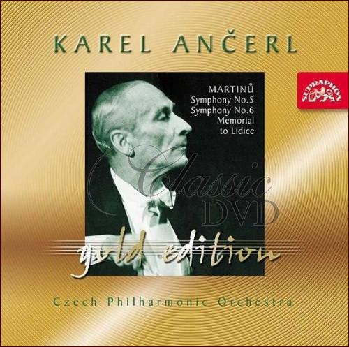 Ančerl Gold Edition 34: Martinů, B. Symfonie č. 5 a 6, Památník Lidicím (CD)