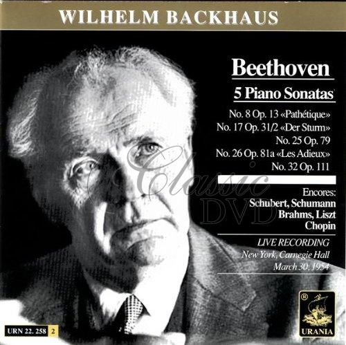 Backhaus plays - Beethoven-5 piano sonatas (2CD)