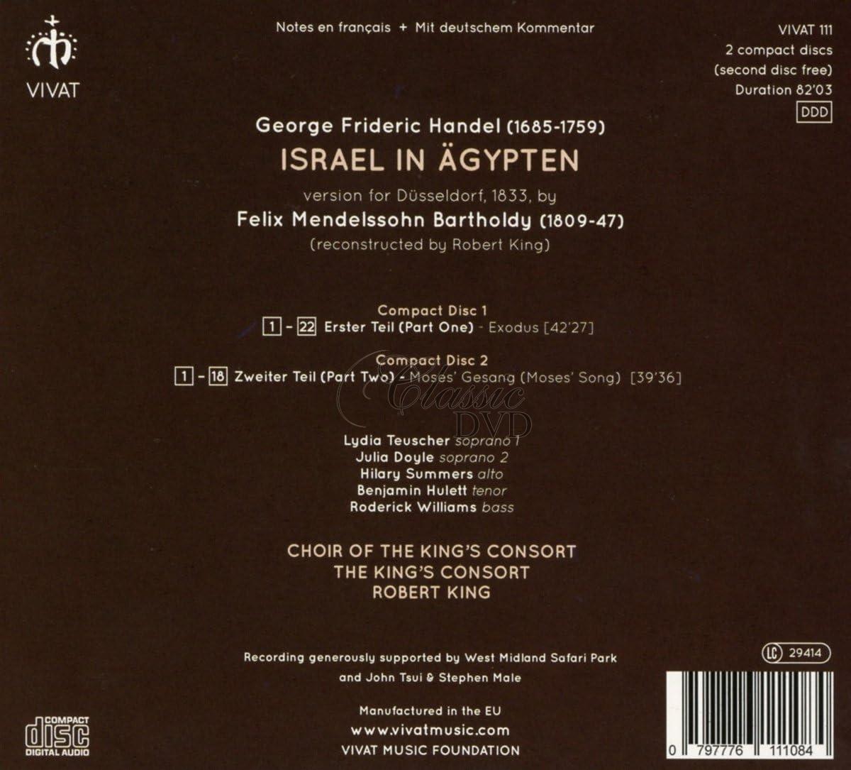 Handel-Mendelssohn: Israel in Ägypten (2CD)