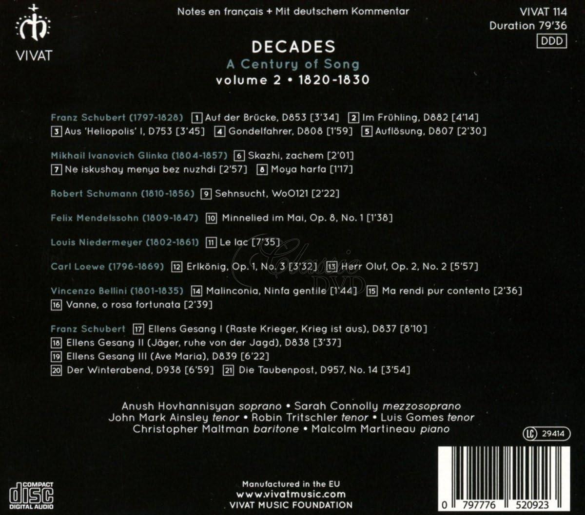 Decades: A Century of Song, volume 2 (CD)