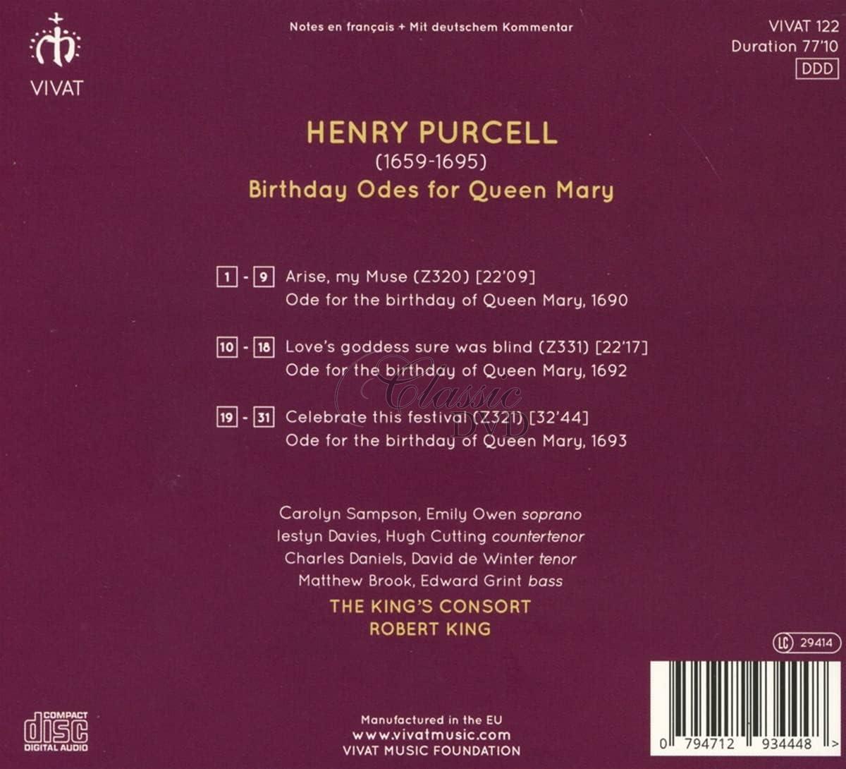 Purcell: Birthday Odes for Queen Mary (CD)