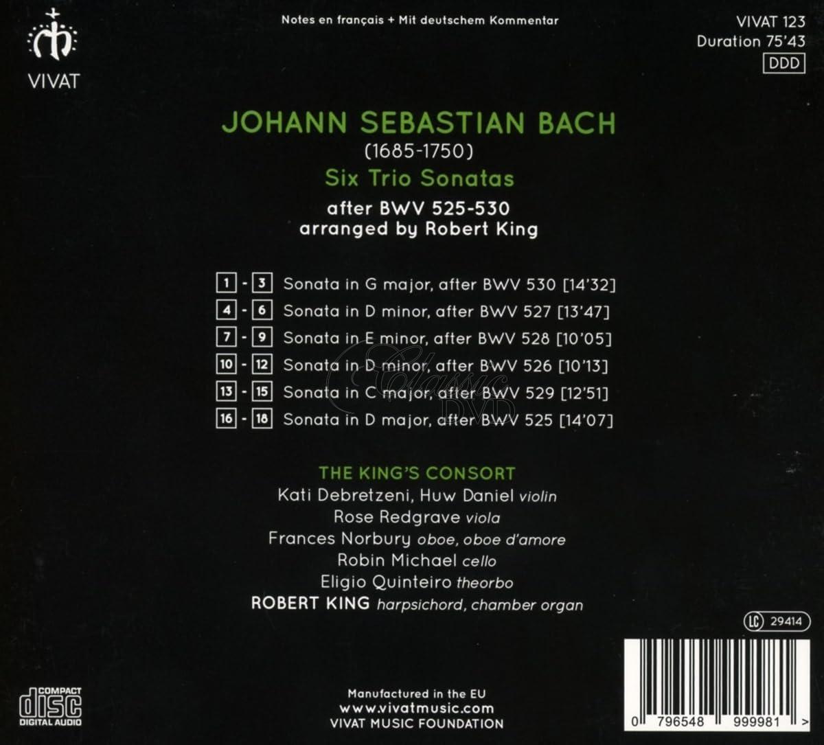 Bach: Six Trio Sonatas (CD)