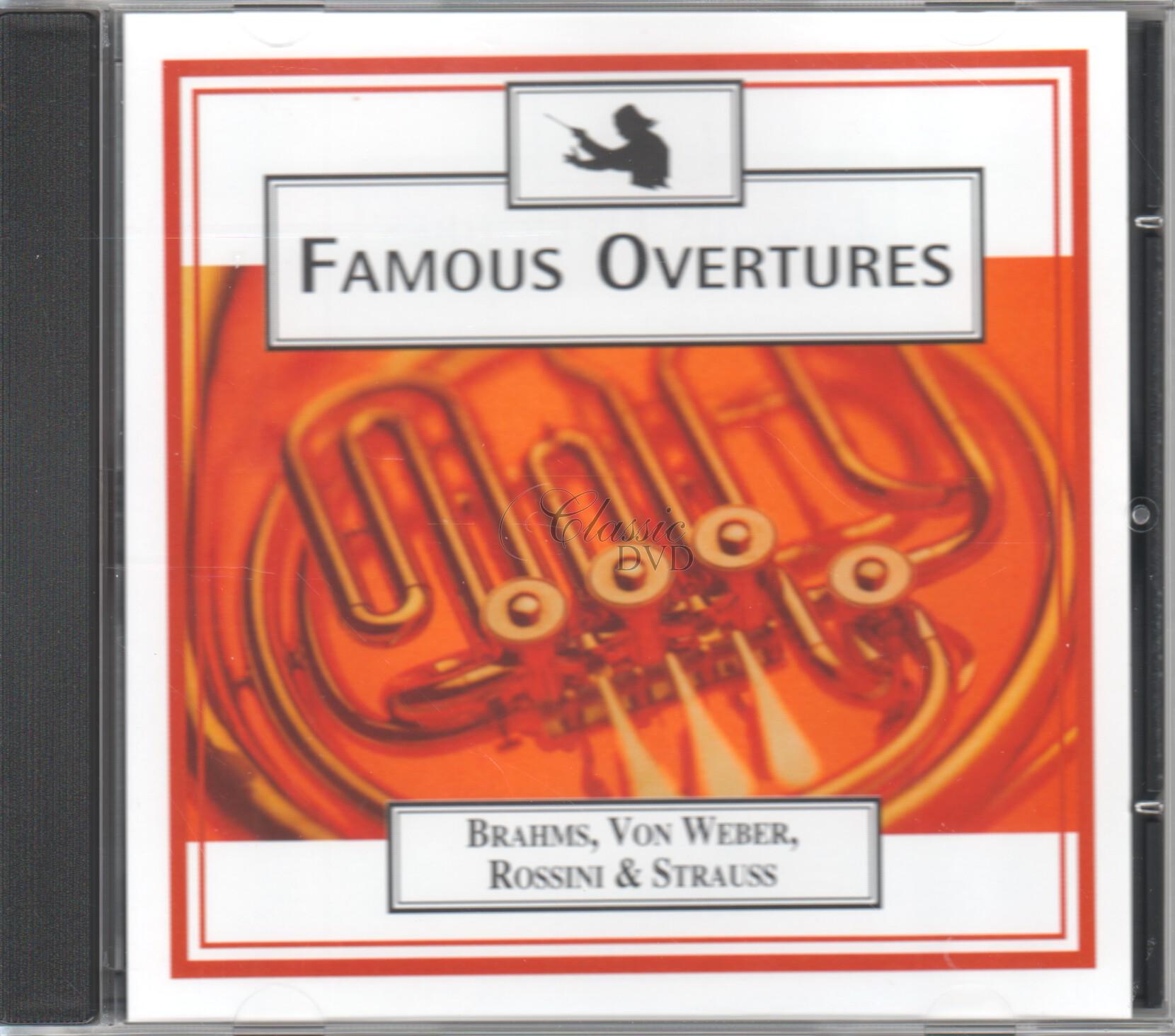 BRAHMS WEBER ROSSINI WAGNER SUPPE STRAUSS Famous Overtures (CD)