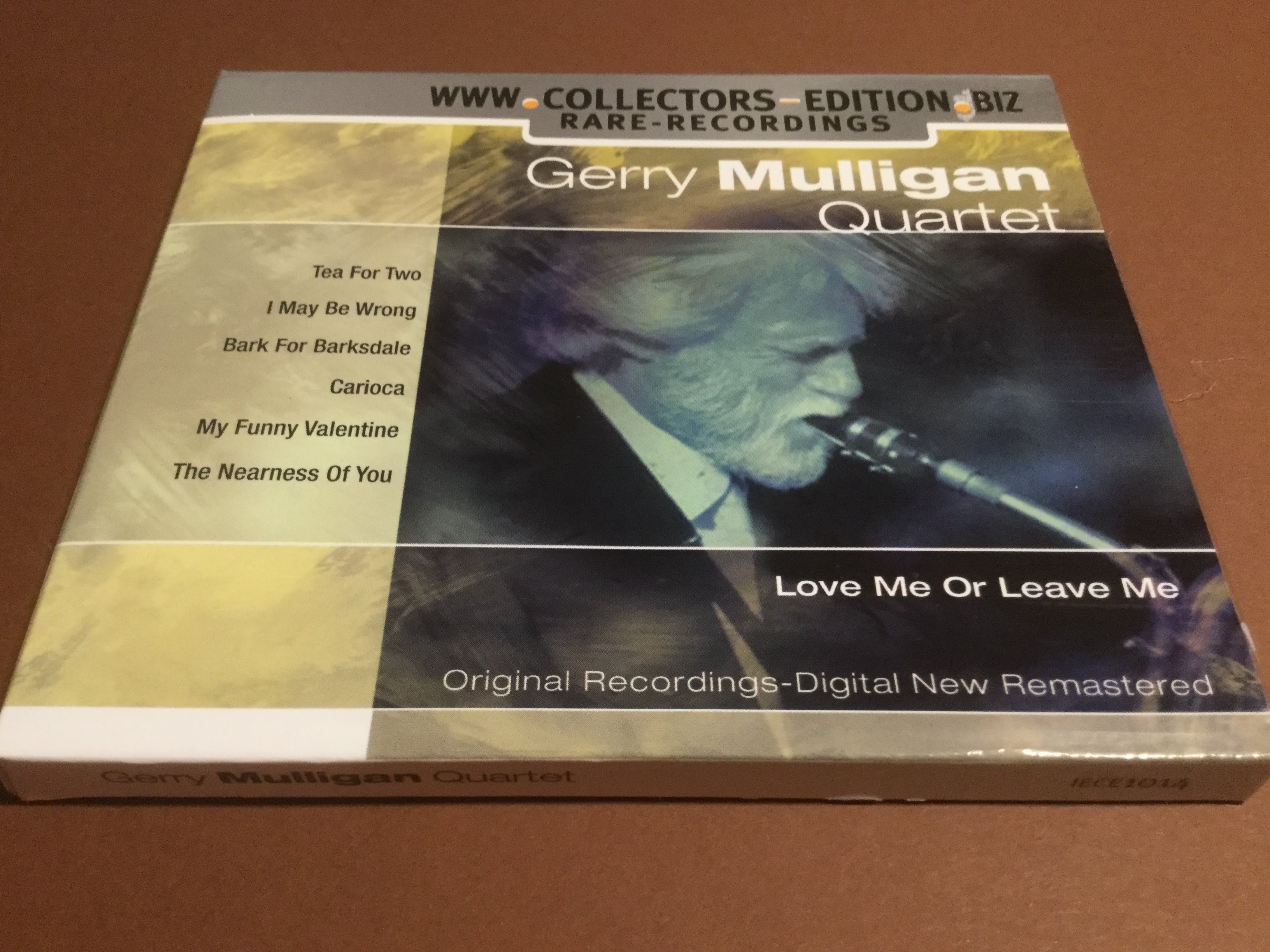 GERRY MULLIGAN QUARTET with CHET BAKER - Love Me Or Leave Me (CD) REMASTERED