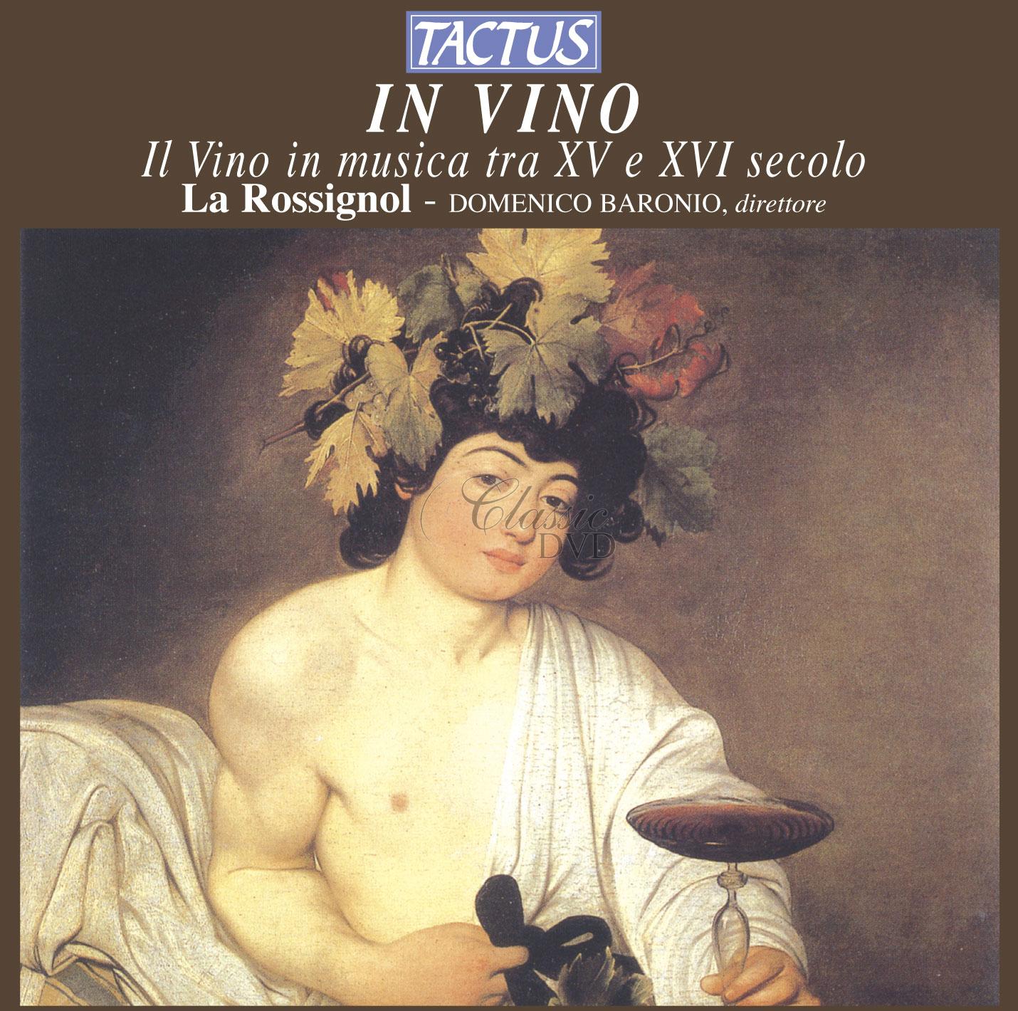Il Vino in musica tra il XV e XVI secolo (CD)