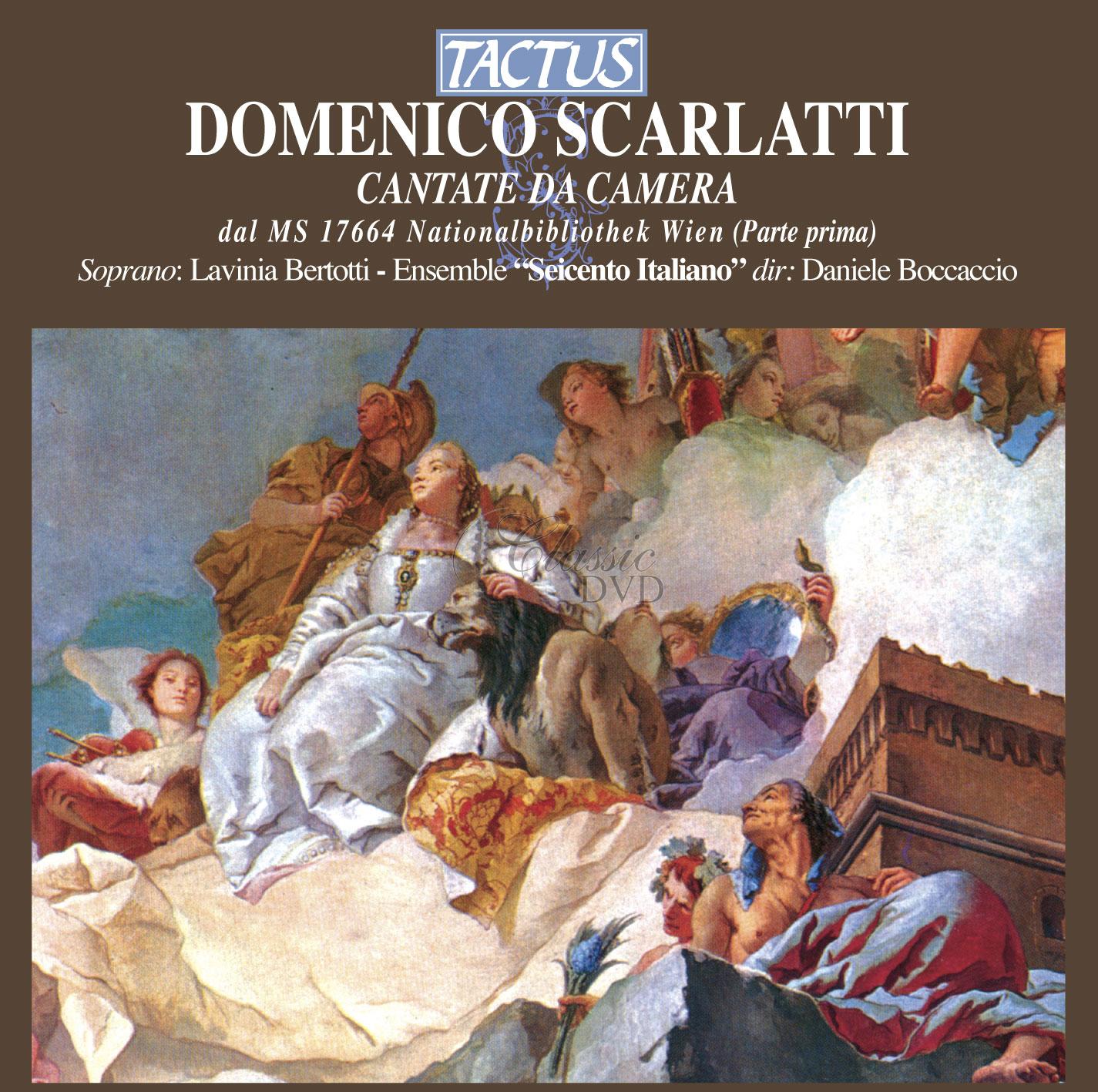 SCARLATTI DOMENICO Cantate da camera, MS 17664 Nationalbibliothek Wien (parte I) (CD)