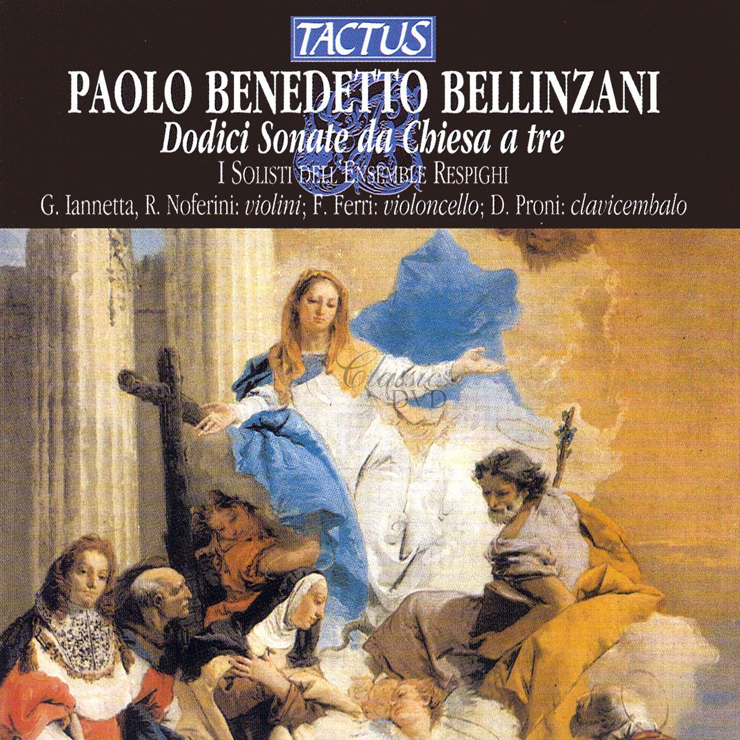 BELLINZANI PAOLO BENEDETTO Dodici Sonate da Chiesa a tre (CD)