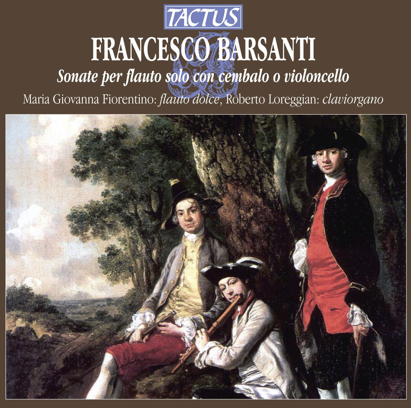BARSANTI FRANCESCO Sonate a flauto solo con cembalo (CD)