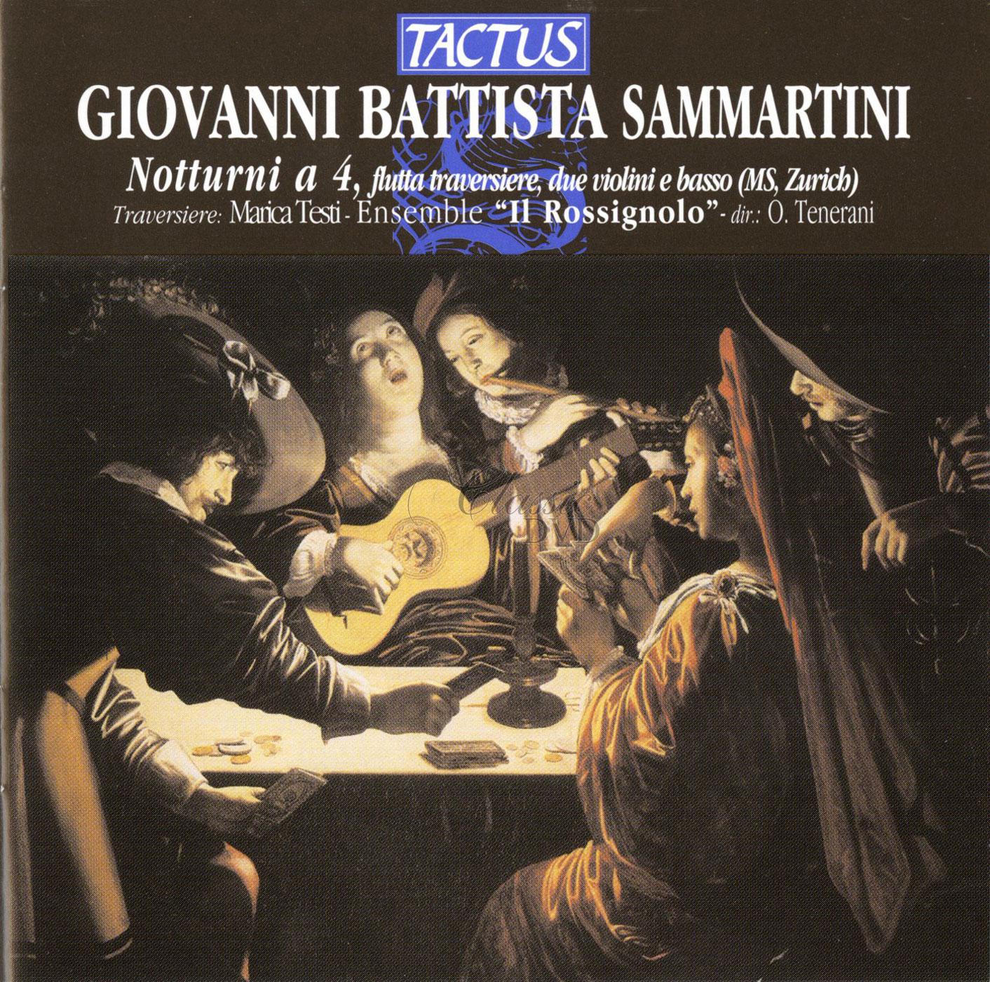 SAMMARTINI GIOVANNI BATTISTA Notturni a 4, flutta traversiere, due violini e basso, MS, Zurich (CD)