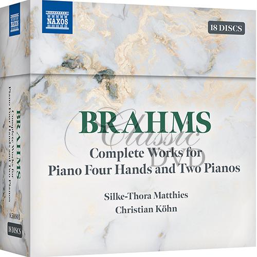 Johannes Brahms: Complete Works for Piano Four Hands and Two Pianos (18CD)