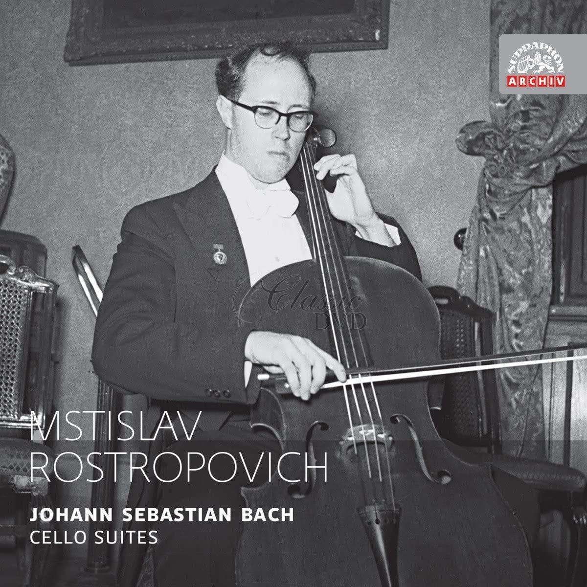 BACH Cello Suites 1-6. Mstislav Rostropovich / Suity pro violoncello 1-6 Mstislav Rostropovič (2CD)