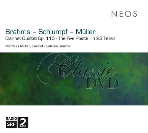 Johannes Brahms - Martin Schlumpf - Matthias Mueller: Clarinet Quintet - The Five Points - In 23 parts (CD)