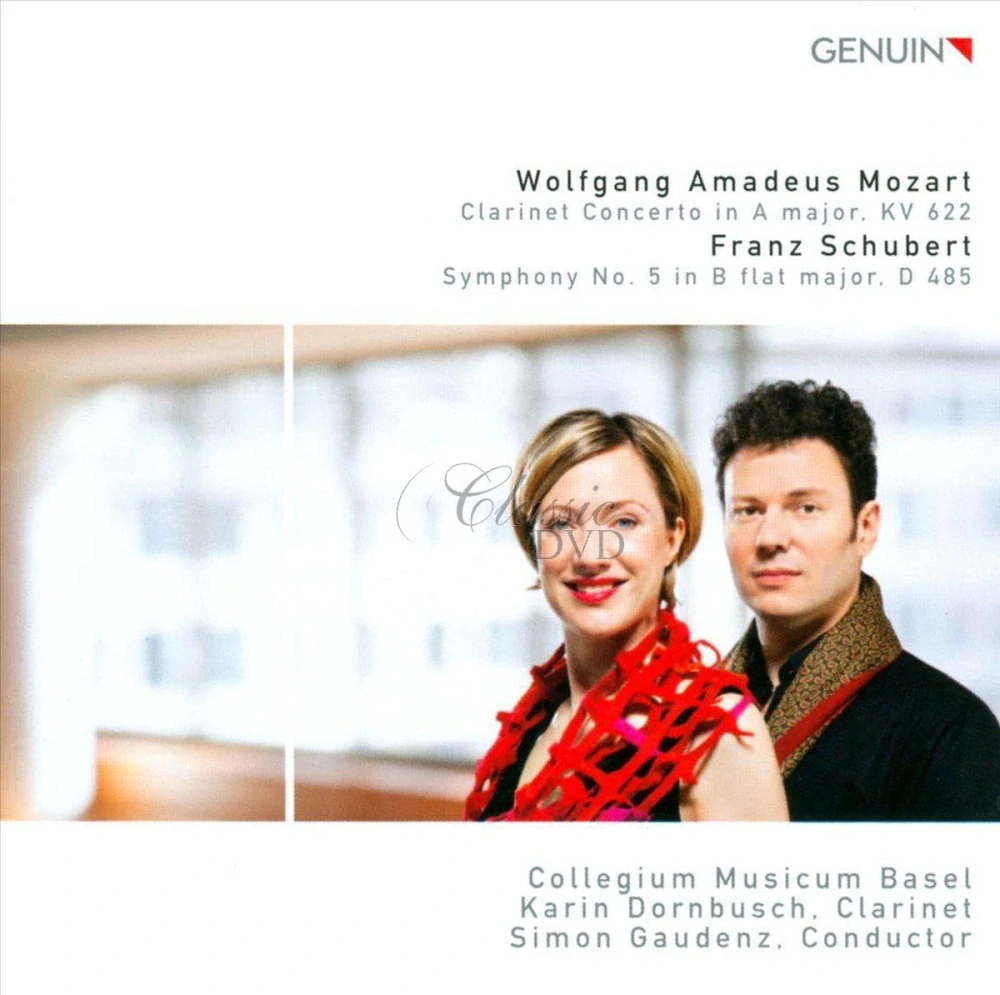 Wolfgang Amadeus Mozart (1756–1791) - Clarinet Concerto in A major, KV 622 / Franz Schubert (1797–1828) - Symphony No. 5 in B-flat major, D 485 (CD)
