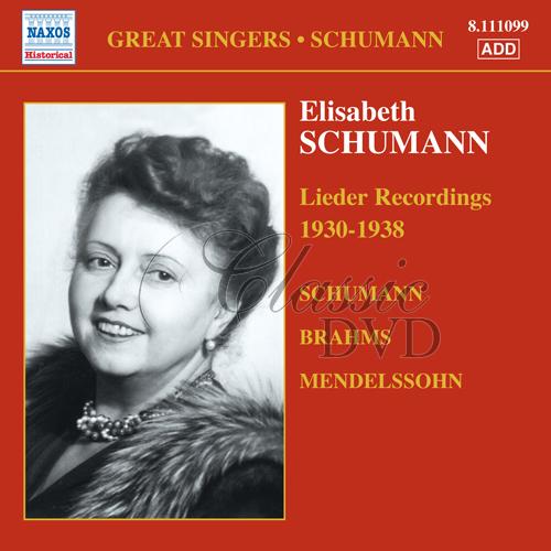 ELISABETH SCHUMANN: Lieder 1930-1938 (CD)